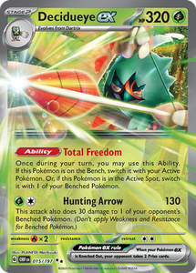 Pokemon Single Card - Scarlet & Violet Obsidian Flames 015/197 Decidueye ex Pack Fresh