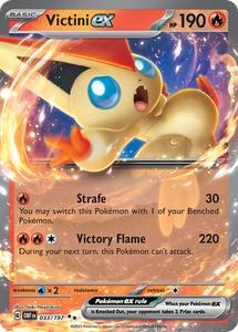 Pokemon Single Card - Scarlet & Violet Obsidian Flames 033/197 Victini ex Pack Fresh