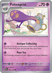 Pokemon Single Card - Scarlet & Violet Obsidian Flames 098/197 Polteageist Uncommon Pack Fresh