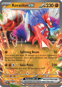 Pokemon Single Card - Scarlet & Violet Obsidian Flames 124/197 Koraidon ex Pack Fresh