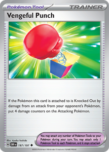 Pokemon Single Card - Scarlet & Violet Obsidian Flames 197/197 Vengeful Punch Uncommon Pack Fresh