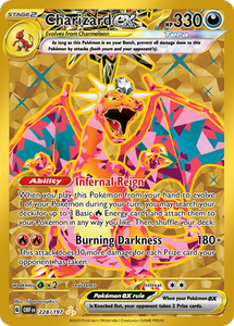 Pokemon Single Card - Scarlet & Violet Obsidian Flames 228/197 Charizard ex Gold Full Art Pack Fresh