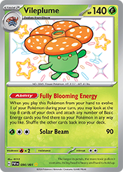 Pokemon Single Card - Scarlet & Violet Paldean Fates - 094/091 Vileplume Pack Fresh