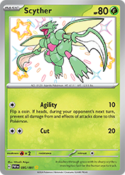 Pokemon Single Card - Scarlet & Violet Paldean Fates - 095/091 Scyther Pack Fresh