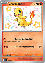 Pokemon Single Card - Scarlet & Violet Paldean Fates - 109/091 Charmander Pack Fresh