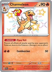 Pokemon Single Card - Scarlet & Violet Paldean Fates - 110/091 Charmeleon Pack Fresh