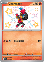 Pokemon Single Card - Scarlet & Violet Paldean Fates - 114/091 Charcadet Pack Fresh