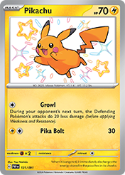 Pokemon Single Card - Scarlet & Violet Paldean Fates - 131/091 Pikachu Pack Fresh