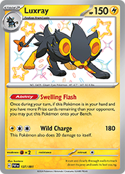 Pokemon Single Card - Scarlet & Violet Paldean Fates - 137/091 Luxray Pack Fresh