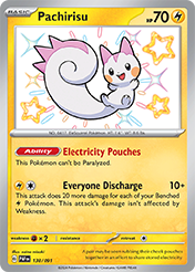 Pokemon Single Card - Scarlet & Violet Paldean Fates - 138/091 Pachirisu Pack Fresh