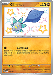 Pokemon Single Card - Scarlet & Violet Paldean Fates - 179/091 Glimmet Pack Fresh