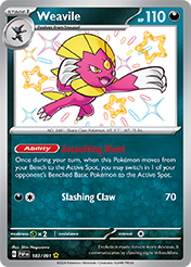 Pokemon Single Card - Scarlet & Violet Paldean Fates - 183/091 Weavile Pack Fresh