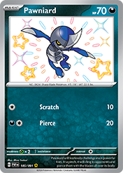 Pokemon Single Card - Scarlet & Violet Paldean Fates - 185/091 Pawniard Pack Fresh