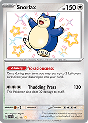 Pokemon Single Card - Scarlet & Violet Paldean Fates - 202/091 Snorlax Pack Fresh