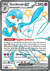 Pokemon Single Card - Scarlet & Violet Paldean Fates - 217/091 Gardevoir ex Pack Fresh