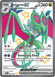 Pokemon Single Card - Scarlet & Violet Paldean Fates - 220/091 Noivern ex Pack Fresh