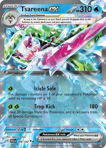 Pokemon Single Card - Scarlet & Violet Paradox Rift - 046/182 Tsareena ex Pack Fresh