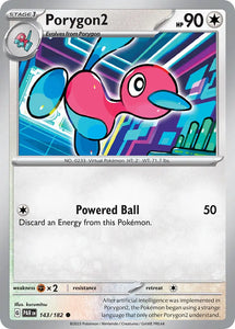 Pokemon Single Card - Scarlet & Violet Paradox Rift - 143/182 Porygon2 Common Pack Fresh