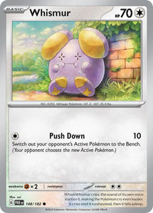 Pokemon Single Card - Scarlet & Violet Paradox Rift - 148/182 Whismur Common Pack Fresh