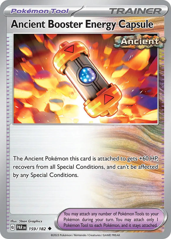 Pokemon Single Card - Scarlet & Violet Paradox Rift - 159/182 Ancient Booster Energy Capsule Uncommon Pack Fresh