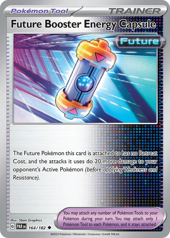 Pokemon Single Card - Scarlet & Violet Paradox Rift - 164/182 Future Booster Energy Capsule Uncommon Pack Fresh