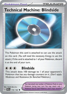 Pokemon Single Card - Scarlet & Violet Paradox Rift - 176/182 Technical Machine: Blindside Uncommon Pack Fresh