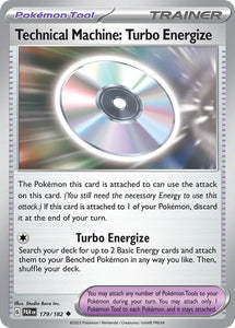 Pokemon Single Card - Scarlet & Violet Paradox Rift - 179/182 Technical Machine: Turbo Energize Uncommon Pack Fresh