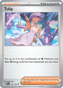 Pokemon Single Card - Scarlet & Violet Paradox Rift - 181/182 Tulip Uncommon Pack Fresh