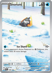 Pokemon Single Card - Scarlet & Violet Paradox Rift - 188/182 Snorunt Illustration Rare Pack Fresh