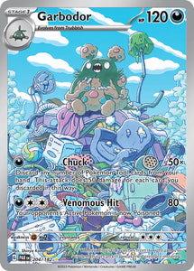 Pokemon Single Card - Scarlet & Violet Paradox Rift - 204/182 Garbodor Illustration Rare Pack Fresh