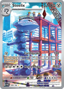 Pokemon Single Card - Scarlet & Violet Paradox Rift - 208/182 Steelix Illustration Rare Pack Fresh