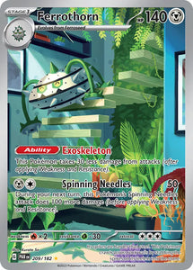 Pokemon Single Card - Scarlet & Violet Paradox Rift - 209/182 Ferrothorn Illustration Rare Pack Fresh