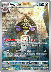 Pokemon Single Card - Scarlet & Violet Paradox Rift - 210/182 Aegislash Illustration Rare Pack Fresh