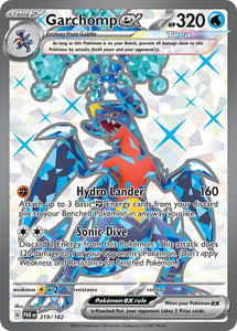 Pokemon Single Card - Scarlet & Violet Paradox Rift - 219/182 Garchomp ex Ultra Rare Pack Fresh