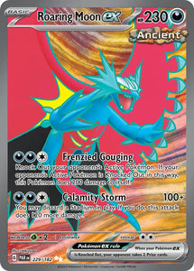 Pokemon Single Card - Scarlet & Violet Paradox Rift - 229/182 Roaring Moon ex Ultra Rare Pack Fresh