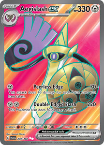 Pokemon Single Card - Scarlet & Violet Paradox Rift - 230/182 Aegislash ex Ultra Rare Pack Fresh