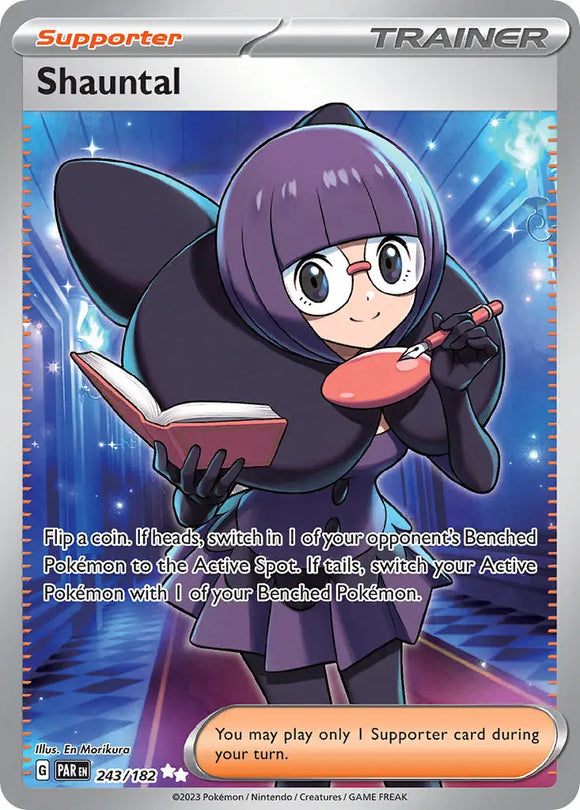 Pokemon Single Card - Scarlet & Violet Paradox Rift - 243/182 Shauntal Ultra Rare Pack Fresh