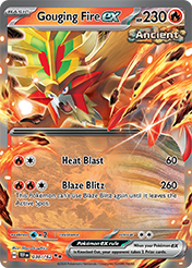 Pokemon Single Card - Scarlet & Violet Temporal Forces - 038/162 Gouging Fire ex Pack Fresh