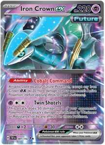 Pokemon Single Card - Scarlet & Violet Temporal Forces - 081/162 Iron Crown ex Pack Fresh