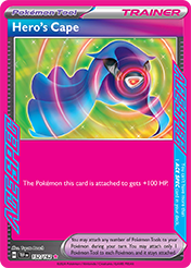 Pokemon Single Card - Scarlet & Violet Temporal Forces - 152/162 Hero's Cape Pack Fresh