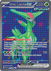 Pokemon Single Card - Scarlet & Violet Temporal Forces - 186/162 Iron Leaves ex Pack Fresh