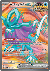 Pokemon Single Card - Scarlet & Violet Temporal Forces - 189/162 Walking Wake ex Pack Fresh