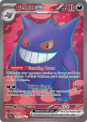 Pokemon Single Card - Scarlet & Violet Temporal Forces - 193/162 Gengar ex Pack Fresh