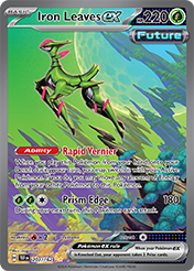 Pokemon Single Card - Scarlet & Violet Temporal Forces - 203/162 Iron Leaves ex Pack Fresh