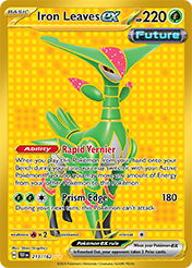 Pokemon Single Card - Scarlet & Violet Temporal Forces - 213/162 Iron Leaves ex Pack Fresh