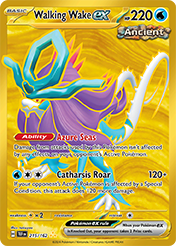 Pokemon Single Card - Scarlet & Violet Temporal Forces - 215/162 Walking Wake ex Pack Fresh