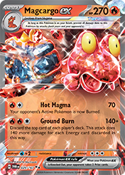 Pokemon Single Card - Scarlet & Violet Twilight Masquerade - 029/167 Magcargo ex Pack Fresh