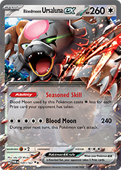 Pokemon Single Card - Scarlet & Violet Twilight Masquerade - 141/167 Bloodmoon Ursaluna ex Pack Fresh