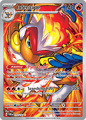 Pokemon Single Card - Scarlet & Violet Twilight Masquerade - 173/167 Infernape Pack Fresh