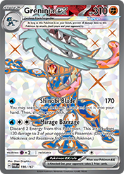 Pokemon Single Card - Scarlet & Violet Twilight Masquerade - 198/167 Greninja ex Pack Fresh